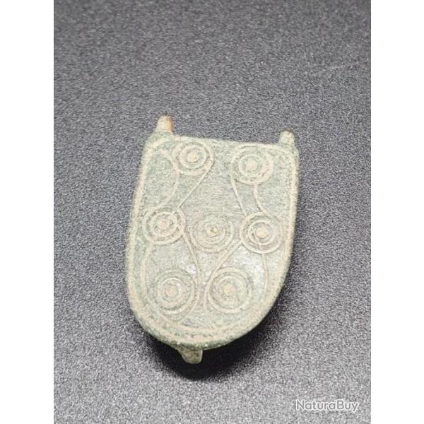 Viking (?) - Plaque de boucle de ceinture mdival / medieval belt buckle plaque