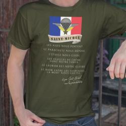 Tshirt Saint-Michel patron Parachutiste France armée Militaire, T-Shirt toutes tailles, NEUF !