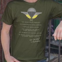 Tshirt Saint-Michel France armée Militaire patron Parachutiste paras, T-Shirt toutes tailles, NEUF !