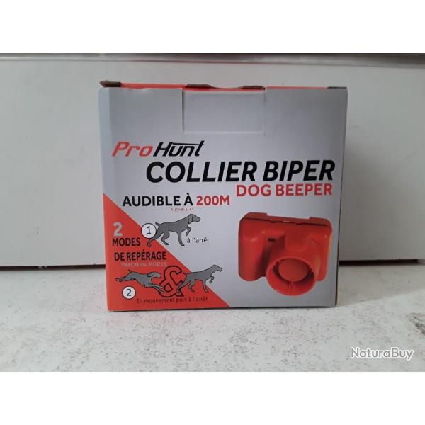 9957 COLLIER PROHUNT BIPER AUDIBLE A 200M RECHARGEABLE NEUF