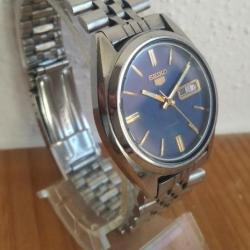 Authentique montre automatique SEIKO 5 Jour et Date style classique Japon 70s