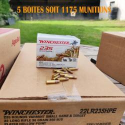 1175 munitions 22LR HAUTE VITESSE HOLLOW POINT WINCHESTER 