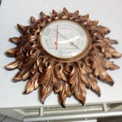 thermomètre  baromètre ancien largueur 25 cm