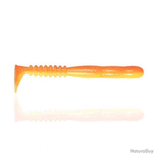 Leurre Souple Reins Fat Rockvibe 3,25" - 8,5cm 8,5cm B76 - Chika Orange / Glow Chart Silver par 6