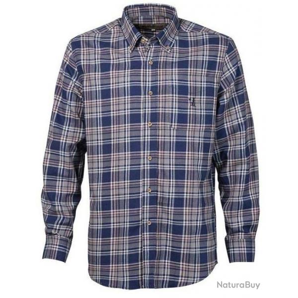 Chemise bleue  carreaux Aubigny Percussion