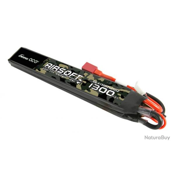 Batterie airsoft Gen Ace Lipo 7.4V 25C 1300mAh 2S1P