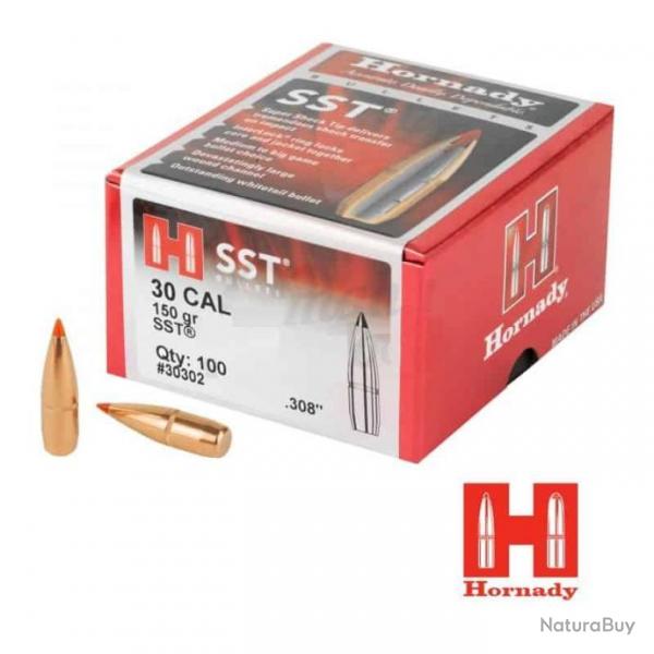 Boite de 100 ogives Hornady cal .30 150 gr SST