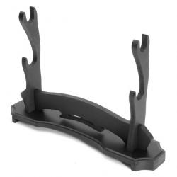 Support Noir 2 Places pour Katana, Ninjato, Wakizashi, Tanto et Épées