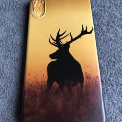 Coque iPhone 10 X XS silicone chasse cerf