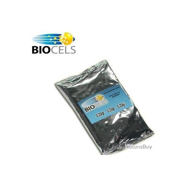 Billes airsoft 6 mm 0.20 g biodgradable Biocels - Lot de 2 sachets de 100 g