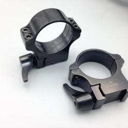 Colliers Acier amovibles Rusan QD Diamètre 30 mm pour prisme de  14,5 mm - Hauteur 19 mm