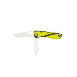 Couteau multifonctions Wichard Offshore Lame Mixte et épissoir Vert fluorescent