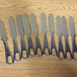 10 X ORIGINAL US ARMY COUTEAUX KNIFE FIELD MESS UTICA CUTLERY CO. NEUF !!!