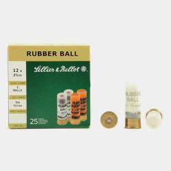 25 cartouches Sellier & Bellot Rubber 2 Balls 12/67.5