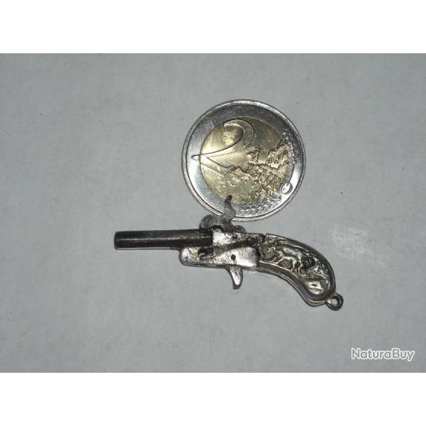 Rare pistolet 2 mm  broche Franz Pfannl 1890