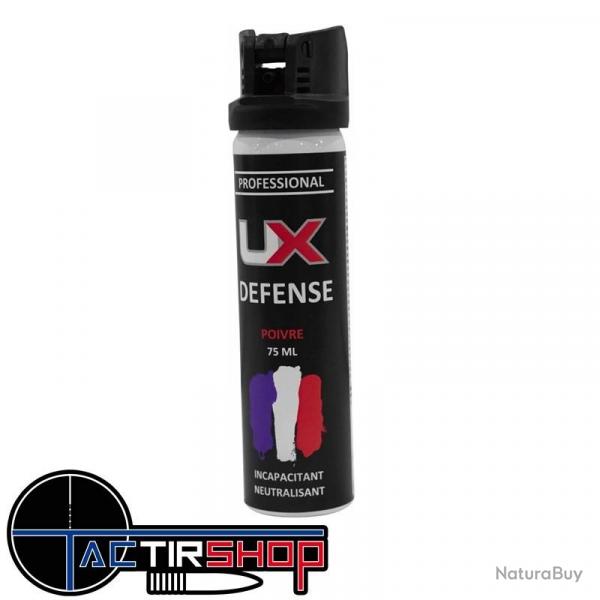 Bombe lacrymogne anti agression UX 75ML Gel POIVRE capot clapet