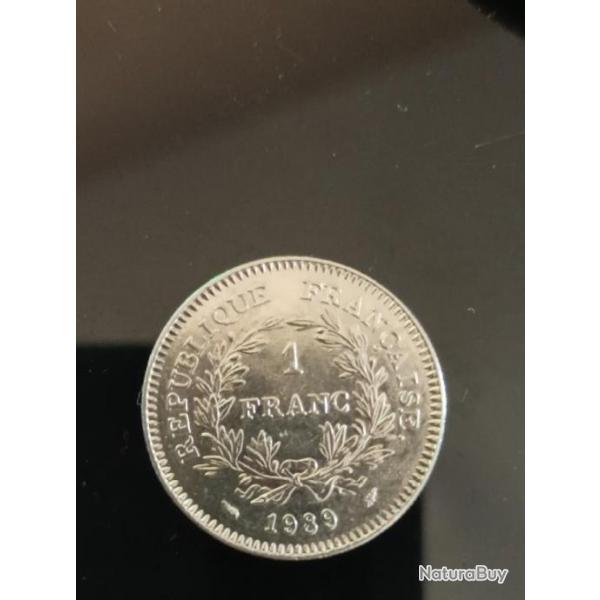 Pices de 1 Franc 1989 tats gnraux Cotation 9 euros cd 5 euros
