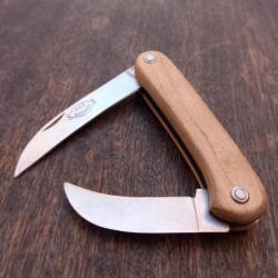 Couteau BERGER Collection 222 Garanti Manche en Bois avec Poncetage