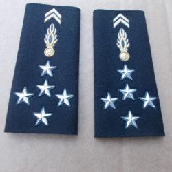 manchon de général de gendarmerie 5 étoiles;neufs