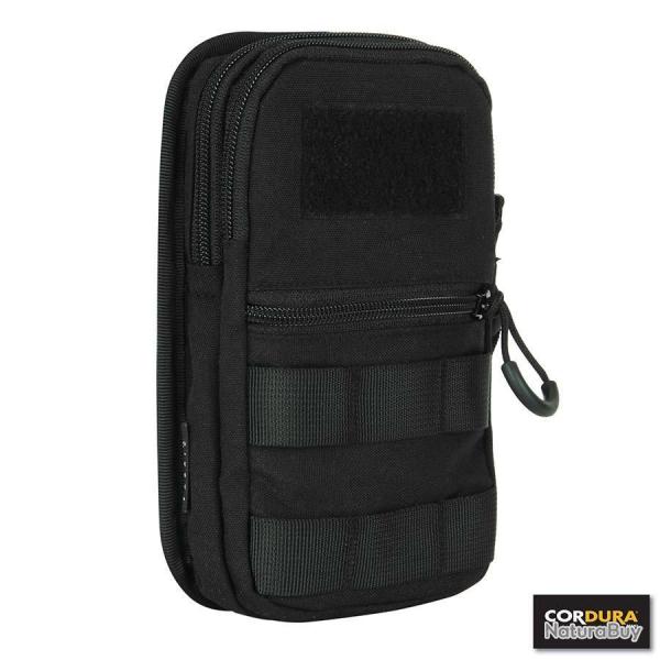 Poche rembourre en Cordura LQ16168 Multifonction (Couleur Noir)