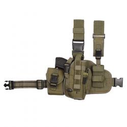 Holster molle cuisse pour droitier (Couleur Kaki)