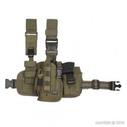 Holster molle de cuisse pour gaucher (Couleur Kaki)