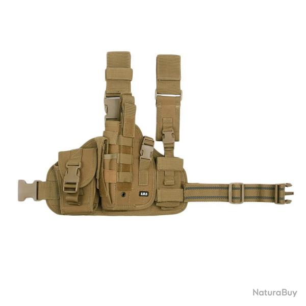 Holster molle de cuisse pour gaucher (Couleur Sable)