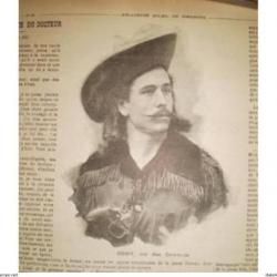 Illustration d'un journal français avec Buffalo BILL 1893 ! Collection !