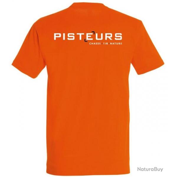 Tee-shirt homme PISTEURS imprial orange (Taille XL)