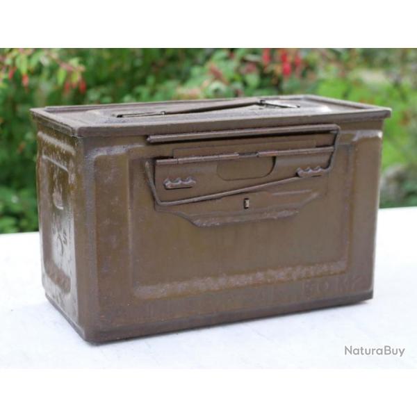 US ARMY - caissette US M2 fabricant UNITED - Normandie 1944 - SLO22CAL50002  AMMUNITION BOX M2 CAL