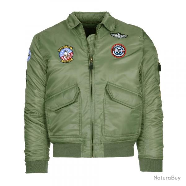 Blouson aviation CWU enfant (Couleur Kaki, Taille enfant M (7-8ans))