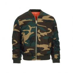 Blouson Bombers MA1 Woodland (Taille enfant S (5-6ans))