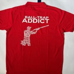 Polo Ball Trap Addict Taille XL Rouge
