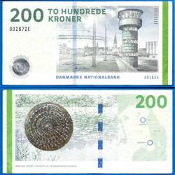 Danemark 200 Couronnes 2009 Kronor Kroner Billet Tour Europe Nord