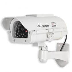 Camera Factice Ext/Int CCTV Video surveillance LED Clignotante Panneau solaire