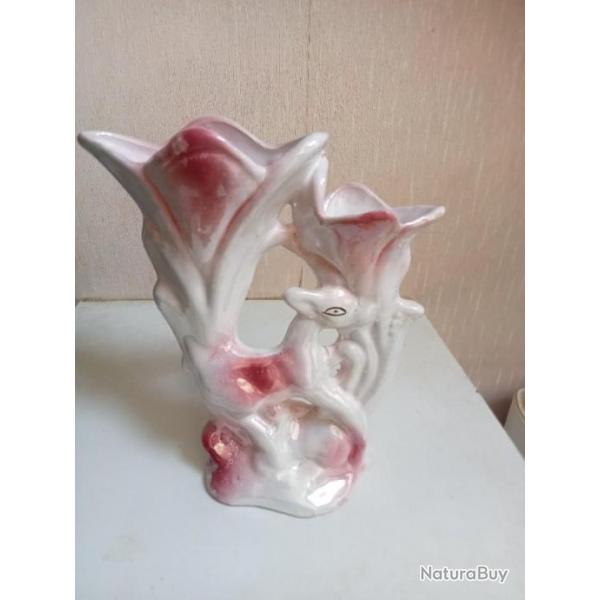 vase ancien emaill hauteur 20 cm