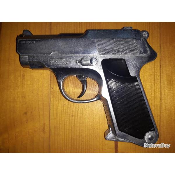 pistolet a petard pour enfant  jouet en metal ancien smith & wesson 5906