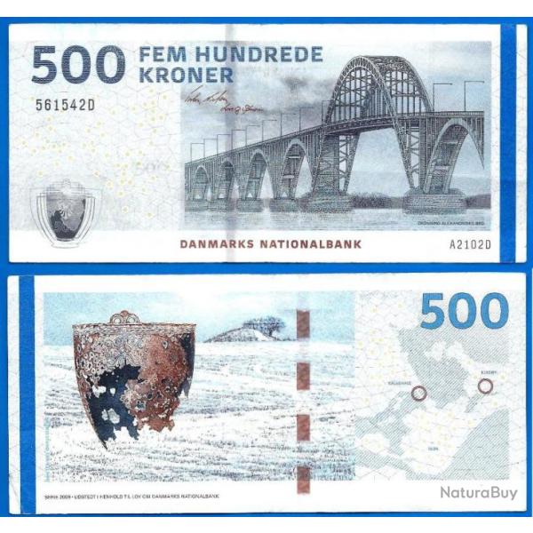 Danemark 500 Couronnes 2009 Kronor Kroner Billet Tour Europe Nord