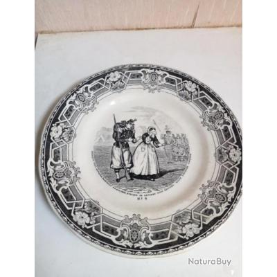 Assiette parlante XIXème n9 Vaisselle et verrerie 10975276