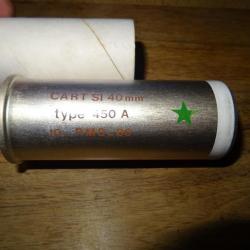Fusée de signalisation TYPE 450 A CART SI 40mm Etoile verte dans son tube en carton