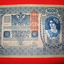AUTRICHE bank note billet de 1000 Tausend janvier 1902