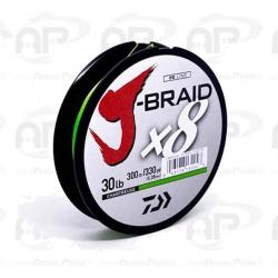 Tresse Daiwa J Braid X 8 Chartreuse 0,22mm 150m 17kg