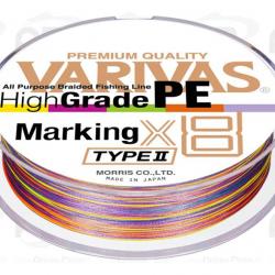 Tresse Varivas HighGrade PE X8 Multicolores 0.14 150 m 16 lbs