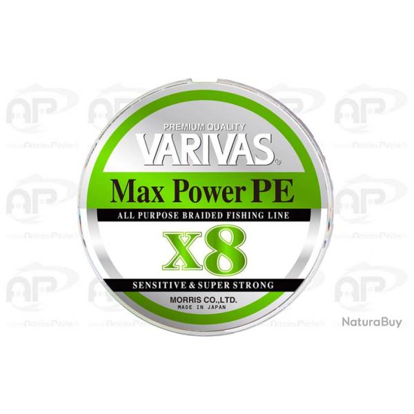 Tresse Varivas Max Power PE X8 0.18mm 150 m