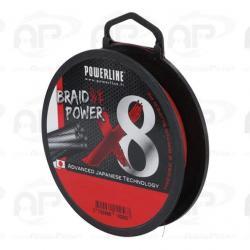 Powerline Braid Power 8 brins Rouge 0.23mm 135m