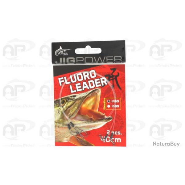 Bas de ligne Powerline Fluoro Leader 40cm 0.70mm