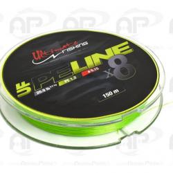 Tresse Ultimate Fishing UF PE Line X8 Chartreuse Chartreuse 0,10 150 m 6,00kg