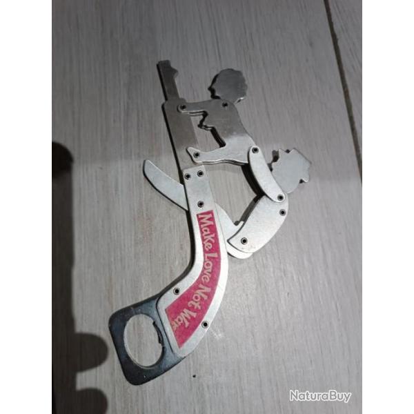 Dcapsuleur vintage de collection faite l amour pas la guerre en forme de pistolet