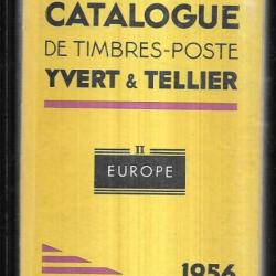 catalogue de timbres postes yvert et tellier 1956 tome II europe