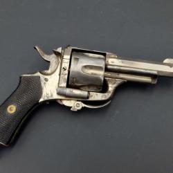 REVOLVER BULLDOG A SYSTEME D'EJECTION BASCULANT CALIBRE 7mm CF Bon  XIX eme Belgique Categorie D